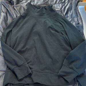 Amazon Women's green fleece Turtleneck Sweatshirt